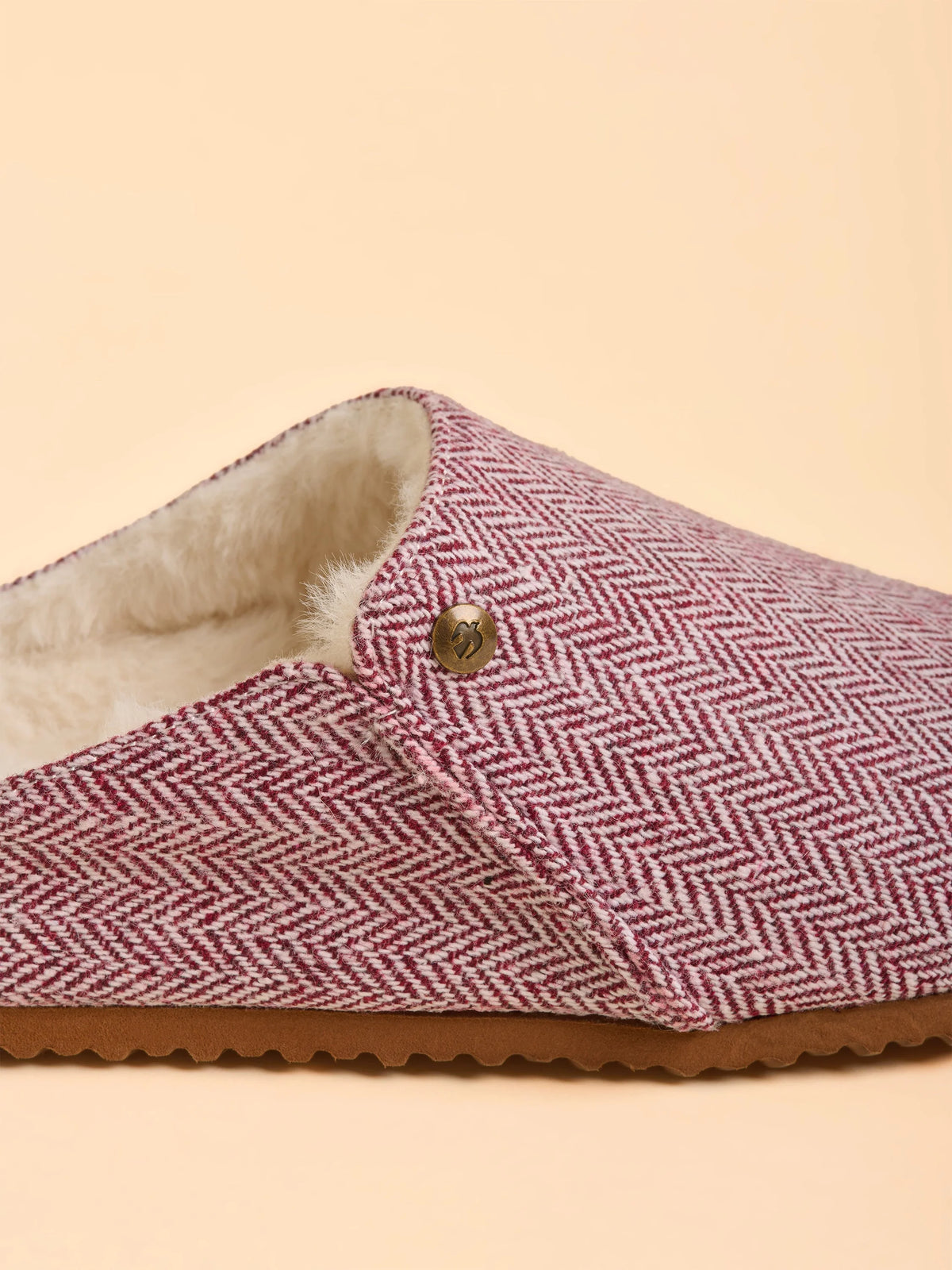 Twilight Herringbone Slipper | Burgundy