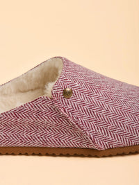 Twilight Herringbone Slipper | Burgundy