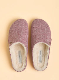 Twilight Herringbone Slipper | Burgundy