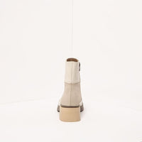 ART | Varsovia 1285 Retro Heeled Ankle Boot | Bone/Cream