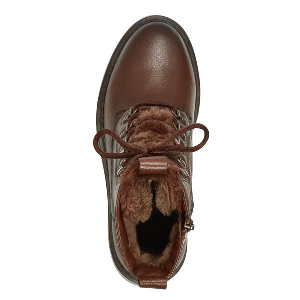 Tamaris / 26293 Lace up style Ankle boot / Cognac