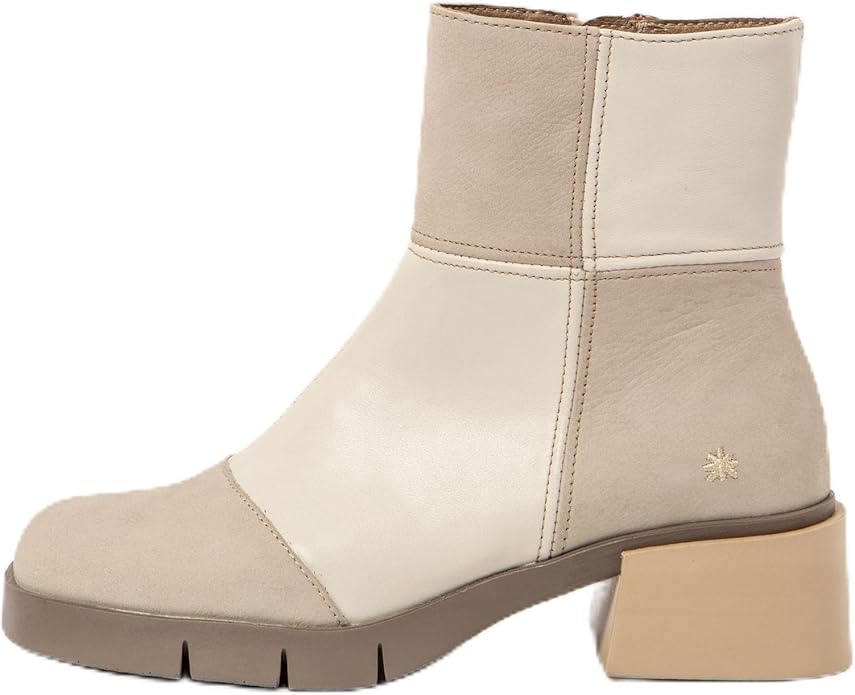 ART | Varsovia 1285 Retro Heeled Ankle Boot | Bone/Cream