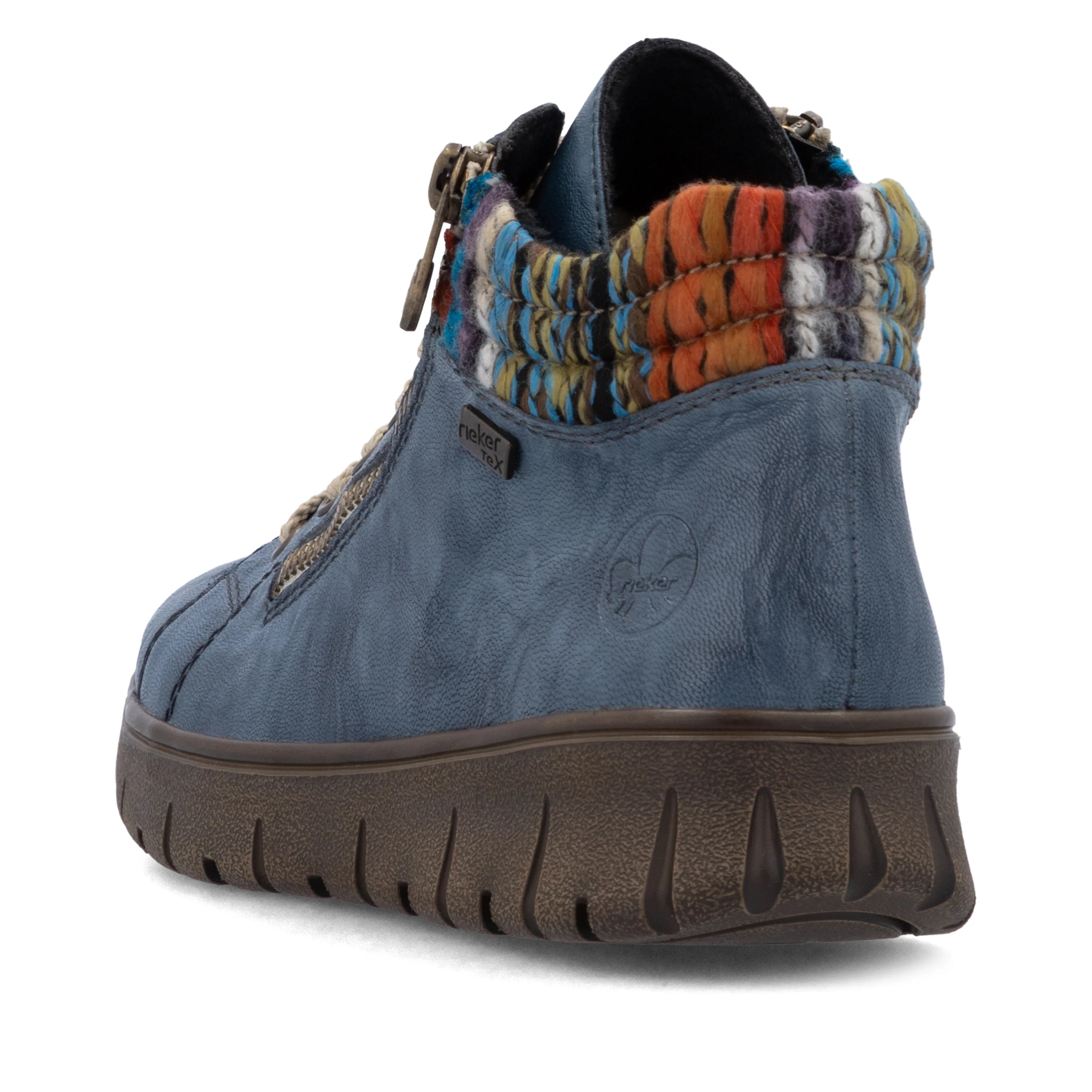 Rieker | N1305-14 Water Repellent Casual Ankle Boot | Blue