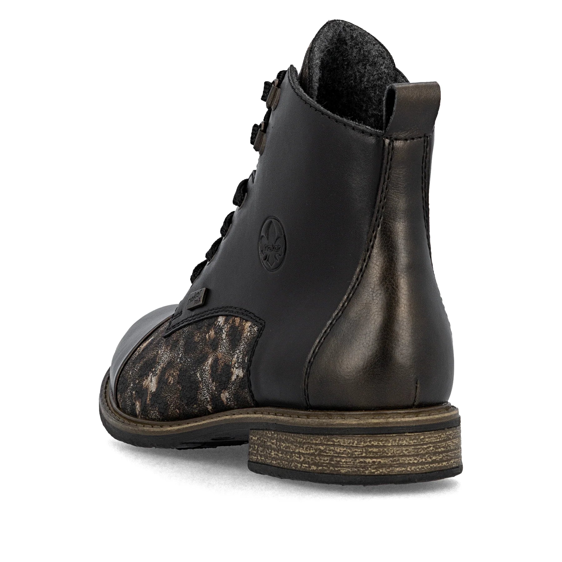 Rieker | 74842-00 | Leather Ankle Boot | Black