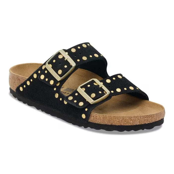 Birkenstock | Arizona Rivet | Black Suede