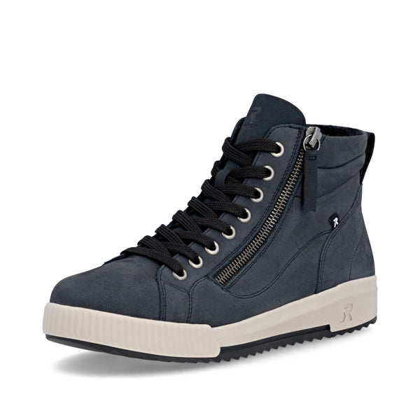 Rieker Sport | W0164-14 Leather Casual Ankle Boot | Dark Blue