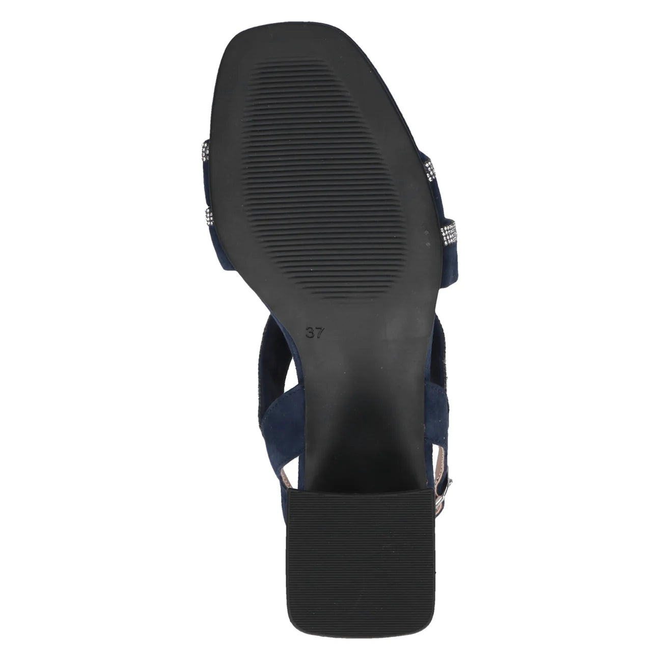 Caprice Suede Heeled Sandal 28300 | Ocean