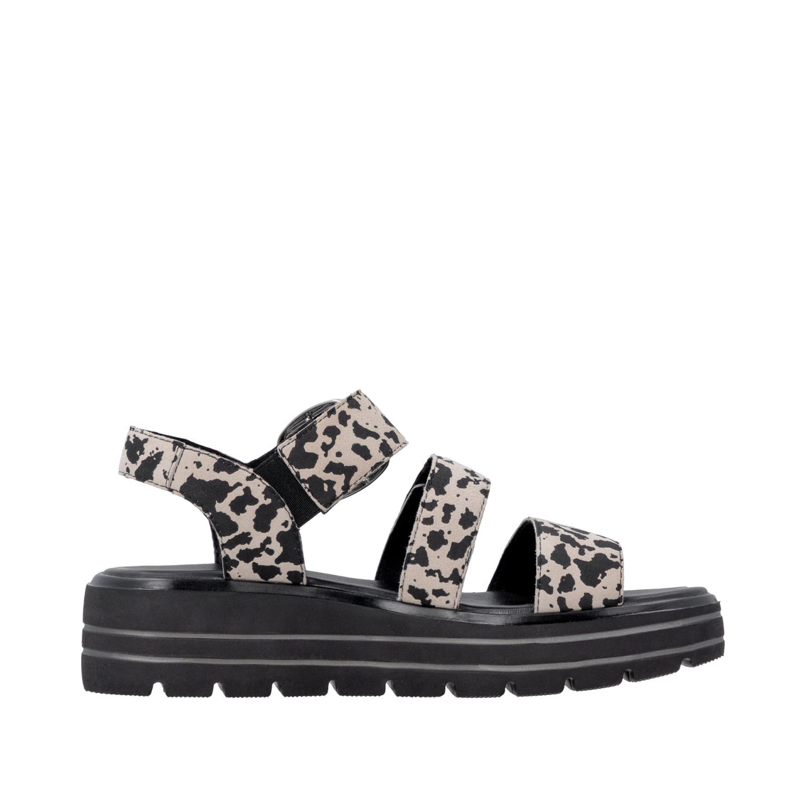 Remonte | D3N50 - 60 |Platform Leather Sandal| Cow Print