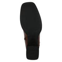 Caprice | 25344 Mid heeled Leather Chelsea Boot | Cognac