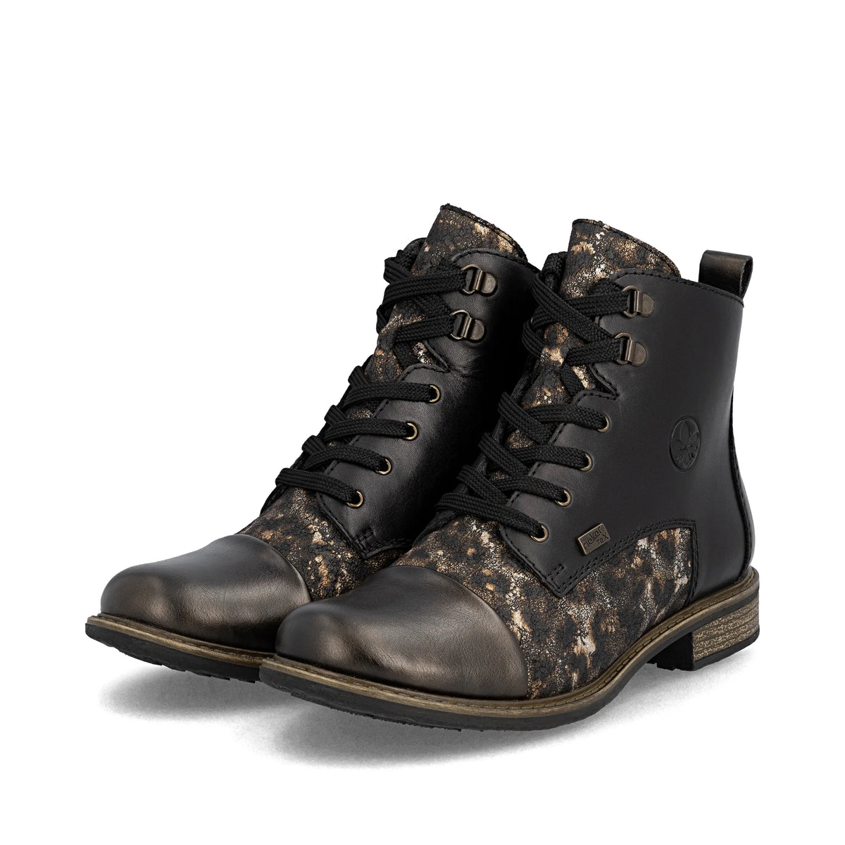 Rieker | 74842-00 | Leather Ankle Boot | Black