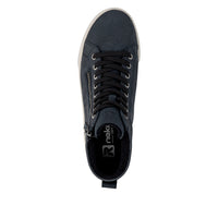 Rieker Sport | W0164-14 Leather Casual Ankle Boot | Dark Blue