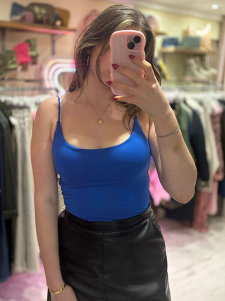 Basic Strappy Camisole | Electric Blue