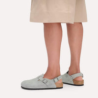 Birkenstock | Tokio Suede Clog | Pure Sage