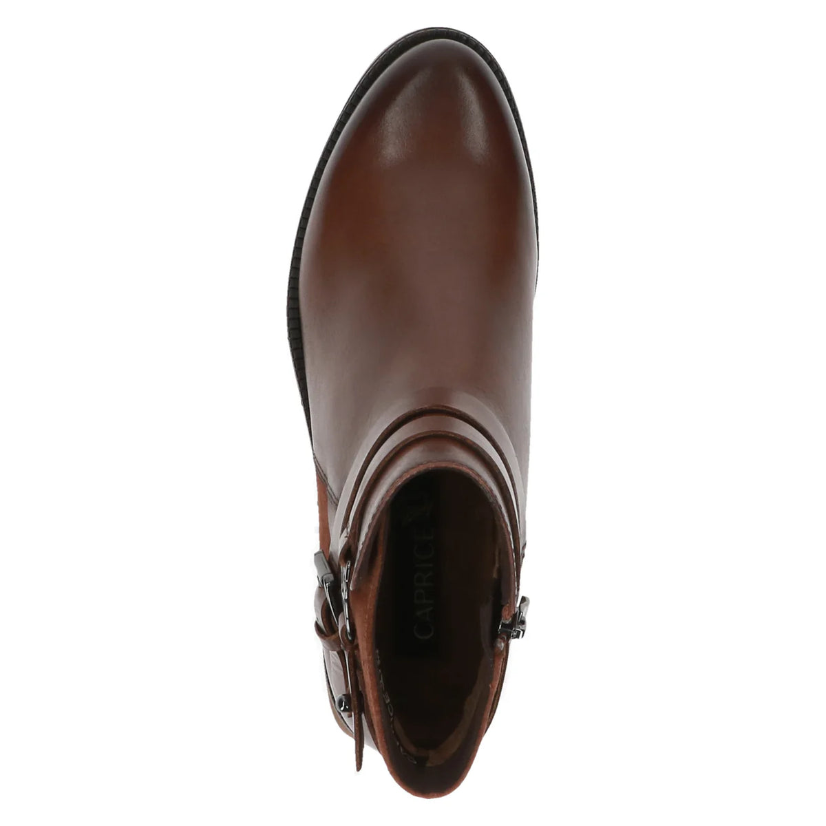 Caprice | 25429 Casual style Leather Ankle Boot | Cognac