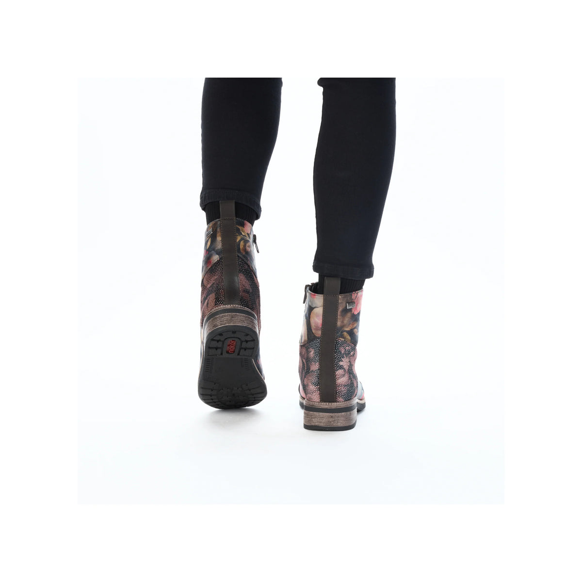 Rieker |94611-91 | Ankle Boot | Black Floral