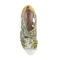 Laura Vita | Albane 048 Heeled Sandal | Citron