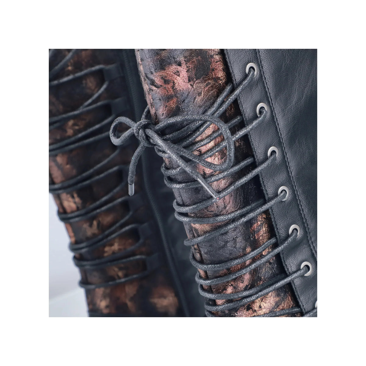 Rieker | 94694-00 Long Lace Back Boot | Black