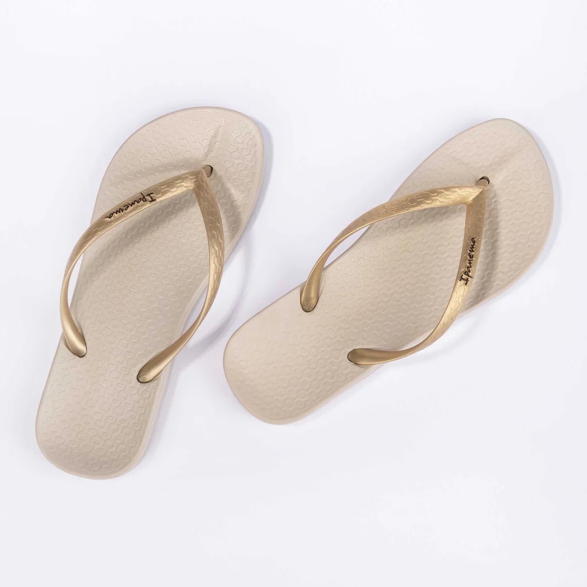 Anatomica Tan Flip Flop | Beige/Gold