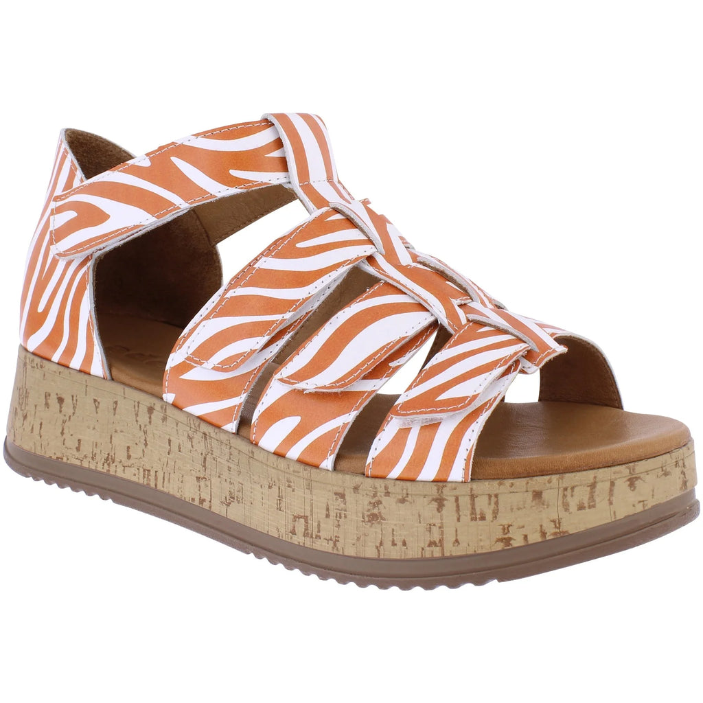 Adesso | Morgana Zebra Sandal | Apricot