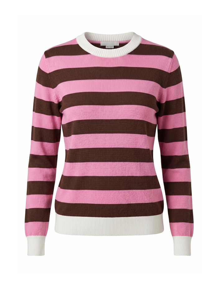 Alice Collins | Etta Pullover | Winter White/Chocolate Chip