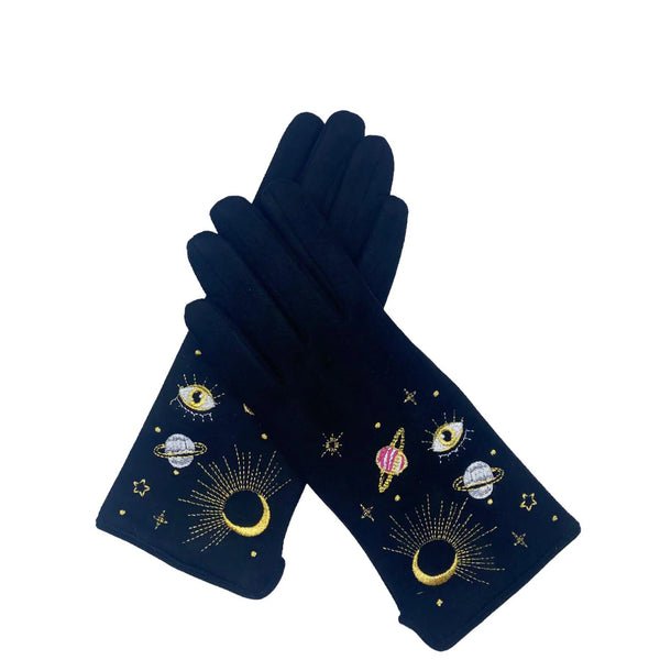 After Dark Embroidered Gloves