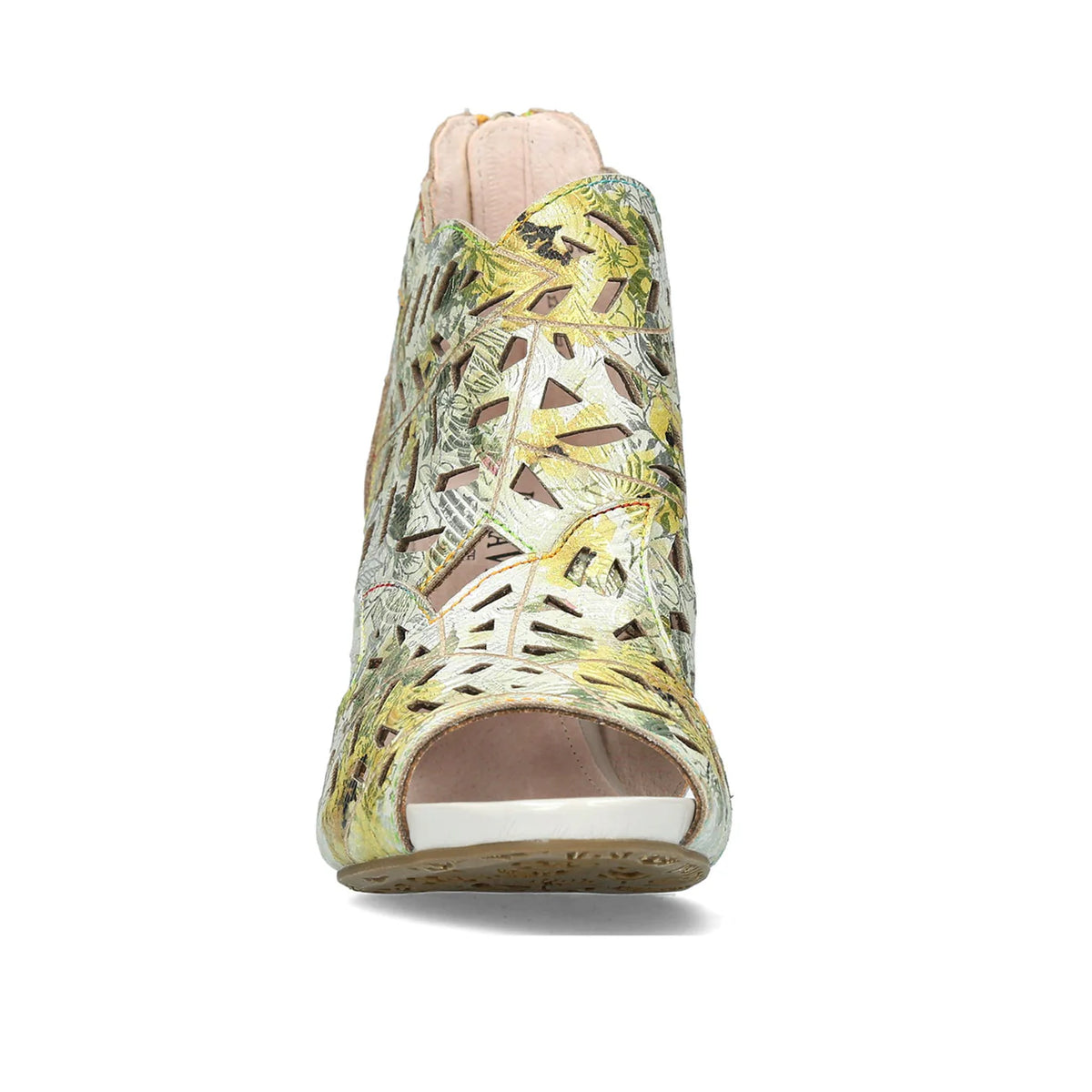 Laura Vita | Albane 048 Heeled Sandal | Citron