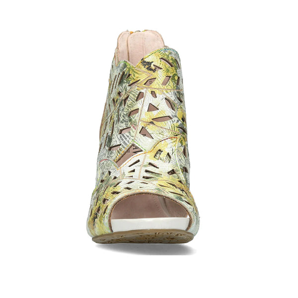Laura Vita | Albane 048 Heeled Sandal | Citron
