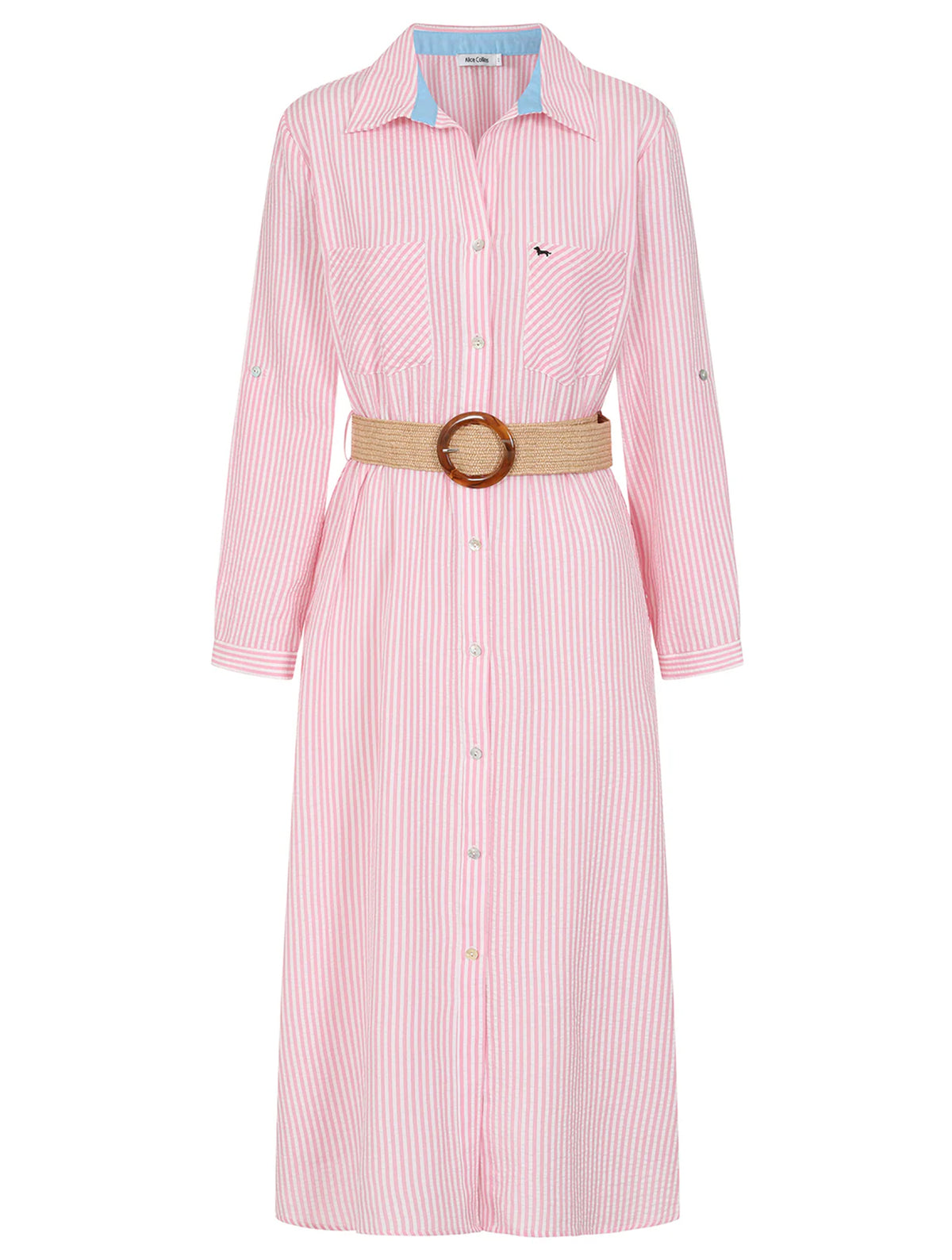 Amara Shirt Dress With Belt | Candyfloss/Wild Oat