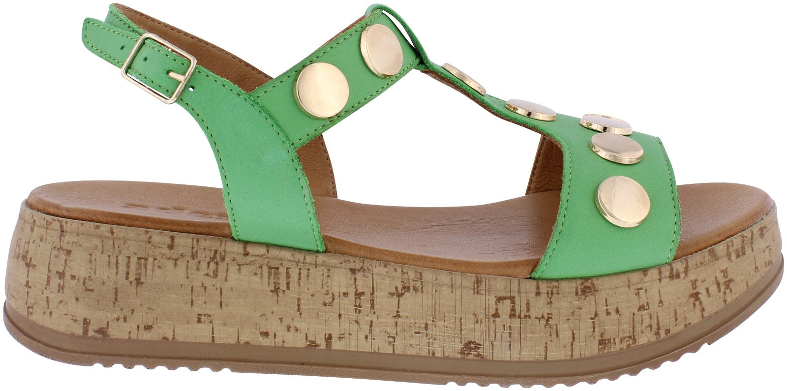 Adesso | Aurora Leather Sandal | Emerald | Online Exclusive