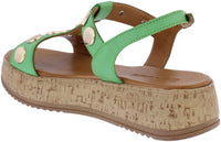 Adesso | Aurora Leather Sandal | Emerald | Online Exclusive