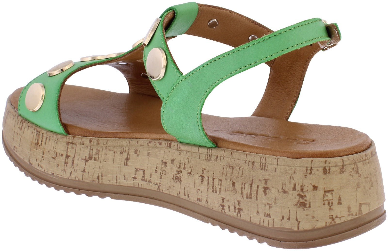 Adesso | Aurora Leather Sandal | Emerald | Online Exclusive