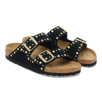 Birkenstock | Arizona Rivet | Black Suede