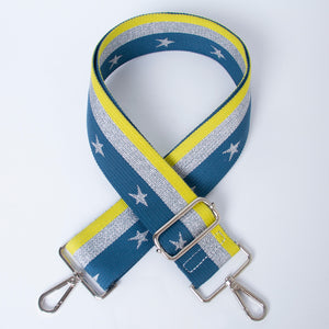 Stars and Stripes Bag Strap | Blue/Yellow