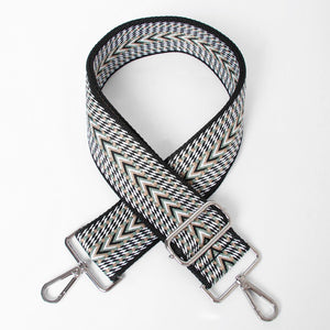 Chevron Design Bag Strap | Sage Multi