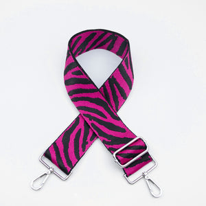 Zebra Bag Strap | Fuchsia