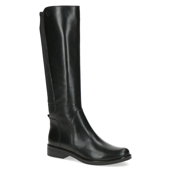 Caprice 25523 Stretch Panel Long Boots Black Pink Flamingo Boutique Kent