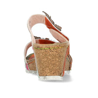 Laura Vita | Jacpono 43 Slip On Wedge Sandal | Apricot