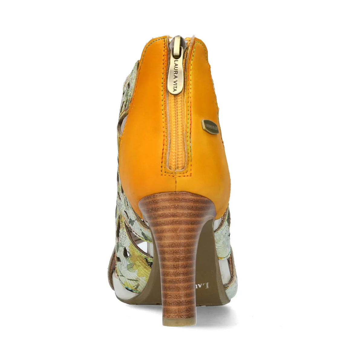 Laura Vita | Albane 048 Heeled Sandal | Citron