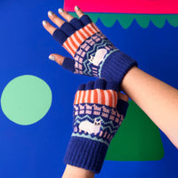 Catnip Fair Isle Fingerless Gloves