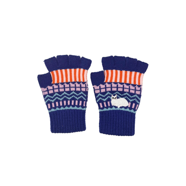 Catnip Fair Isle Fingerless Gloves