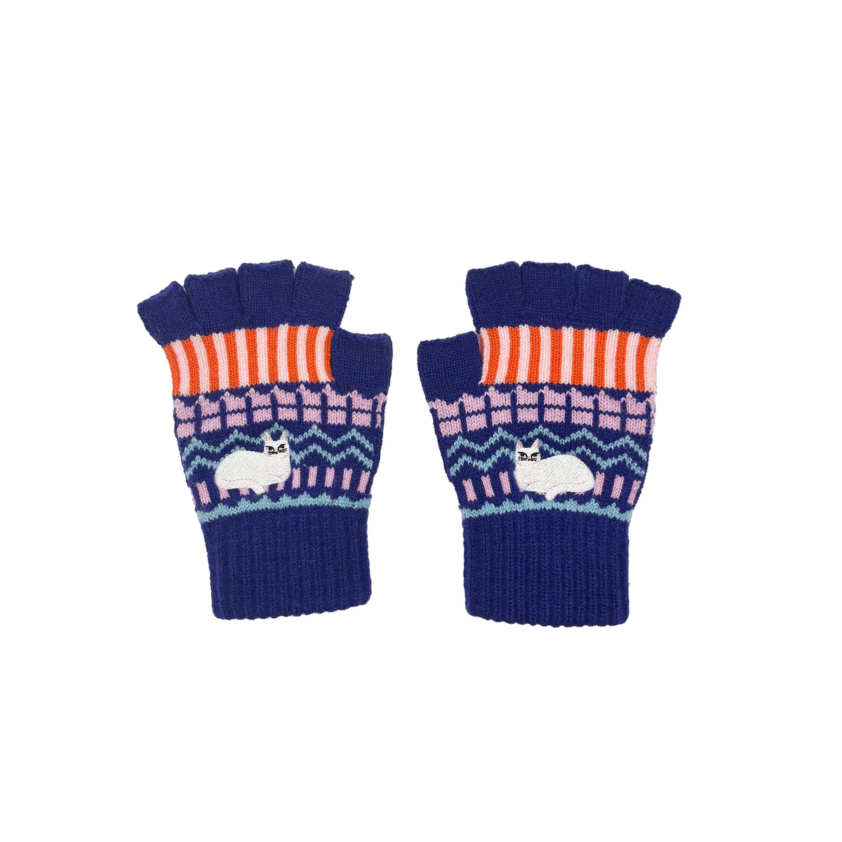 Catnip Fair Isle Fingerless Gloves