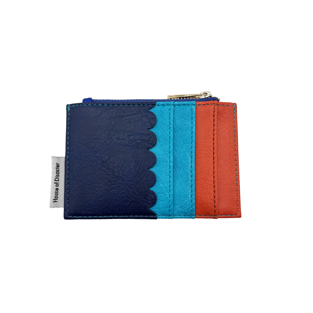 Coral Crab Zip Purse