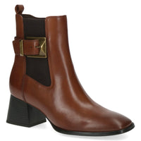 Caprice | 25344 Mid heeled Leather Chelsea Boot | Cognac