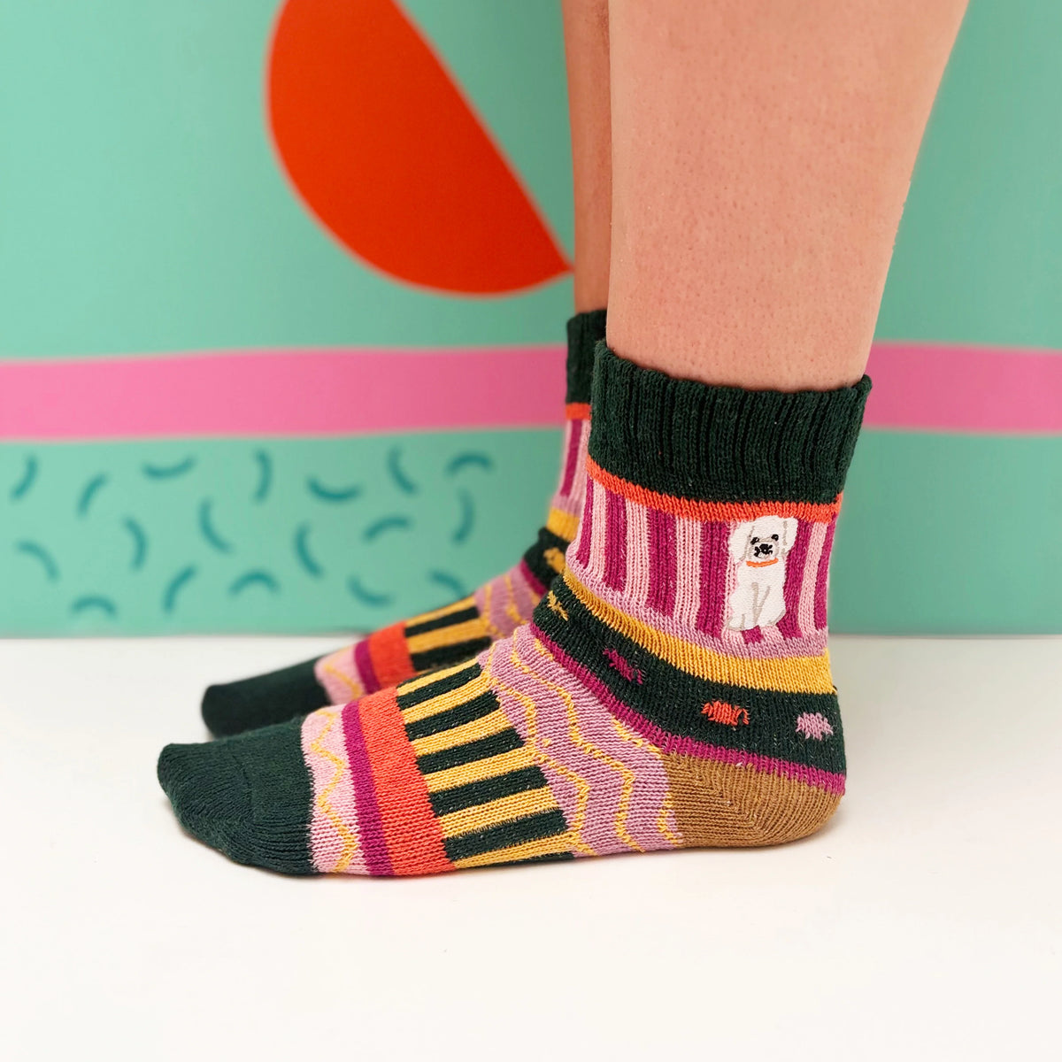 Dog House Fair Isle Socks