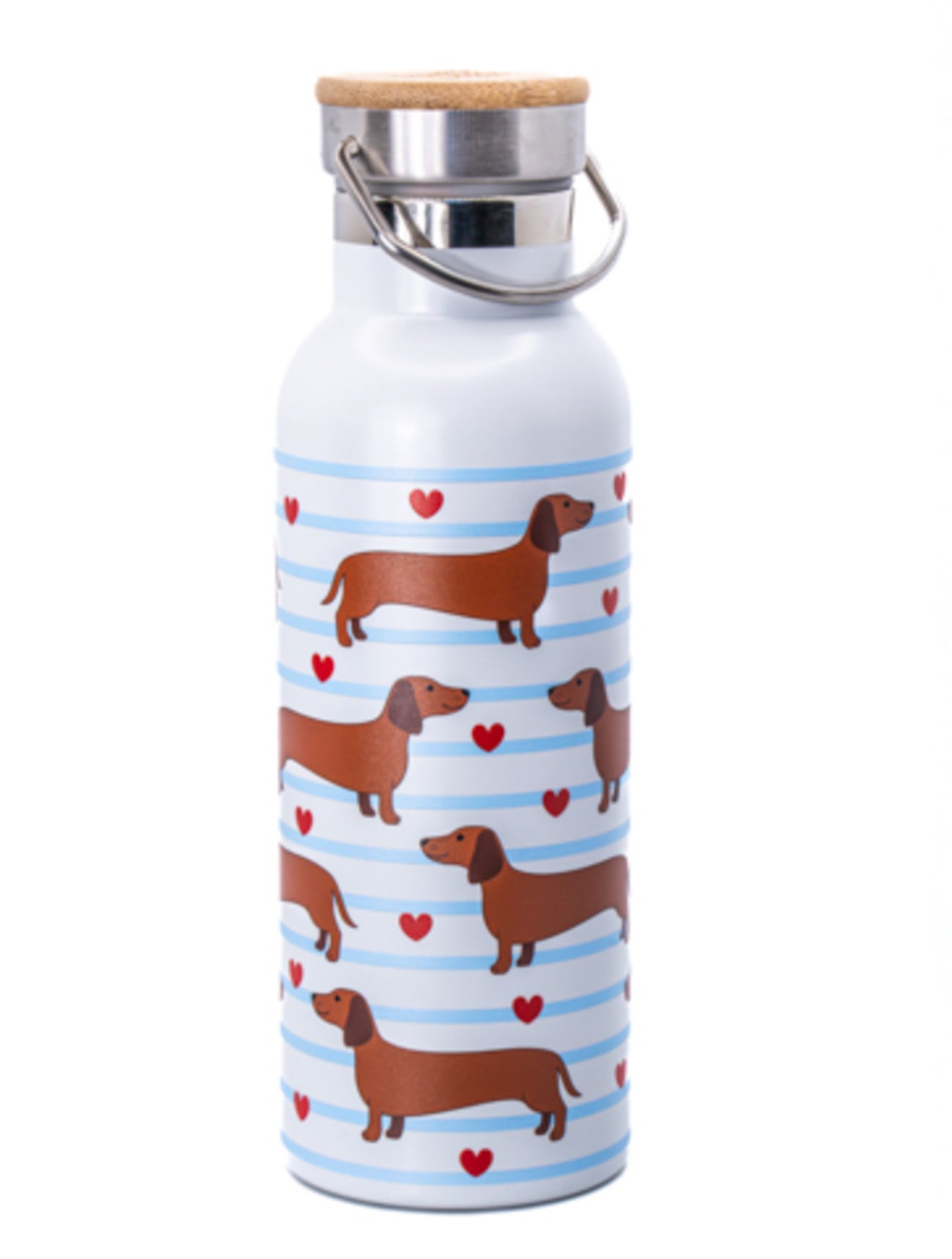 Sausage Dog Metal Water Bottle