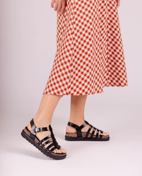 Yokono | Bolus-107 | Gladiator Sandal | Black