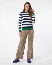Alice Collins | Etta Pullover | Emerald/Rich Navy