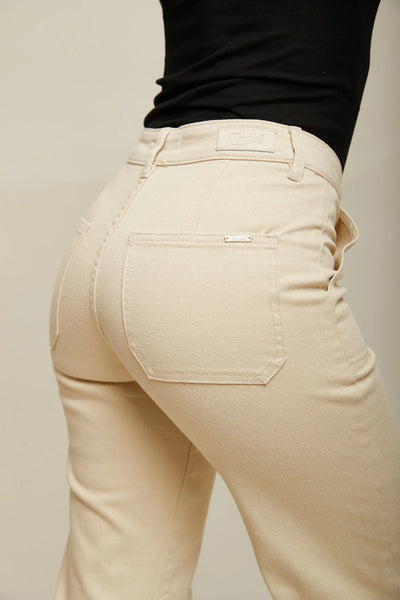 Toxik3 Shawn Wide Leg Jeans | Beige