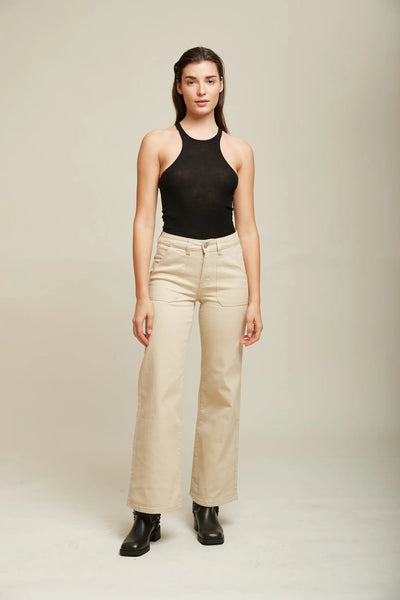 Toxik3 Shawn Wide Leg Jeans | Beige