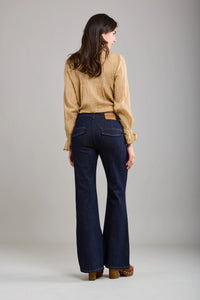 Toxik3 Olian Bootcut Retro Jeans | Raw Blue